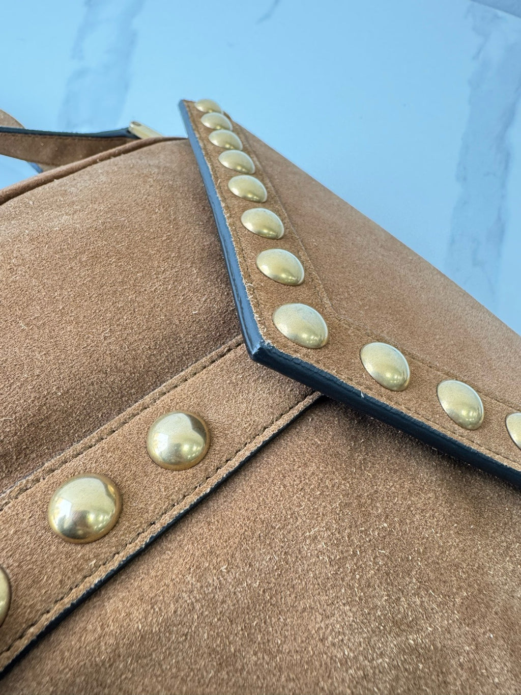 Saint laurent Alcantara Saddle Bag