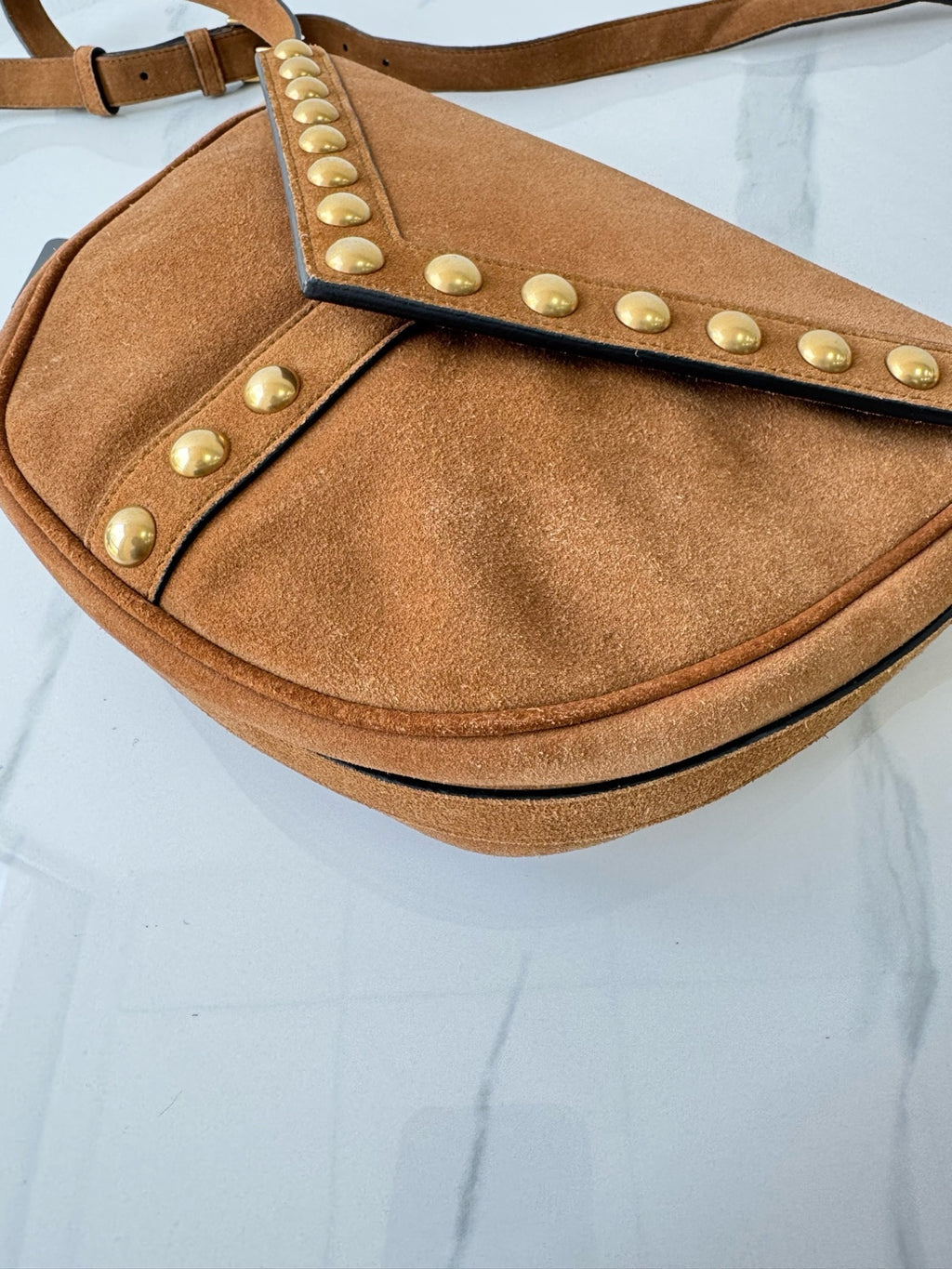 Saint laurent Alcantara Saddle Bag