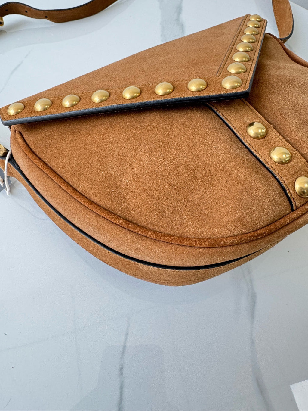 Saint laurent Alcantara Saddle Bag
