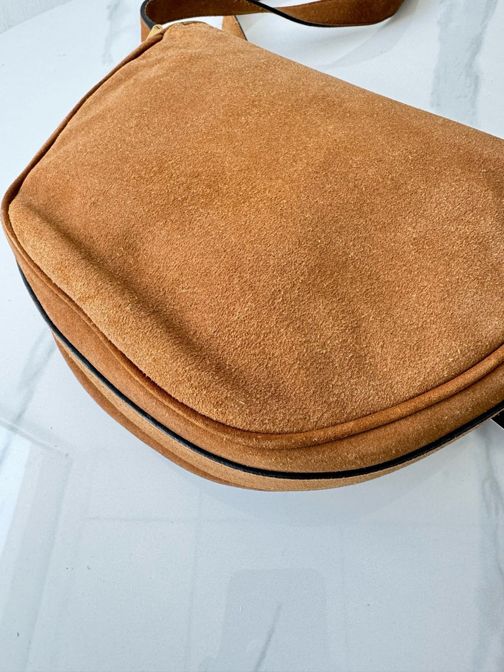 Saint laurent Alcantara Saddle Bag