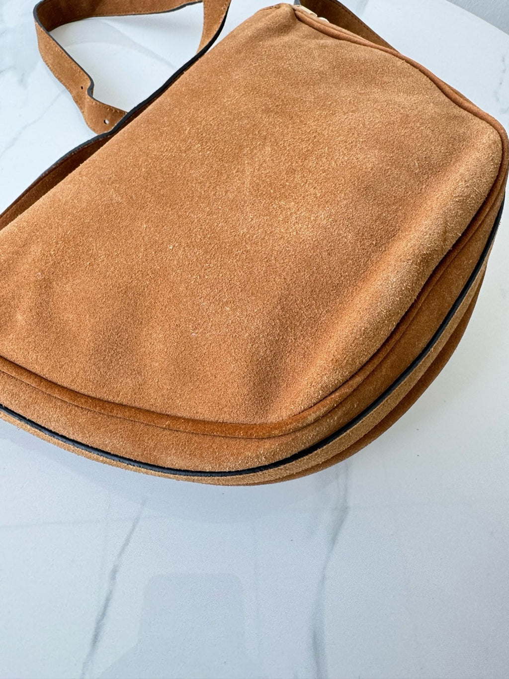 Saint laurent Alcantara Saddle Bag