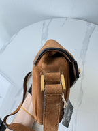 Saint laurent Alcantara Saddle Bag