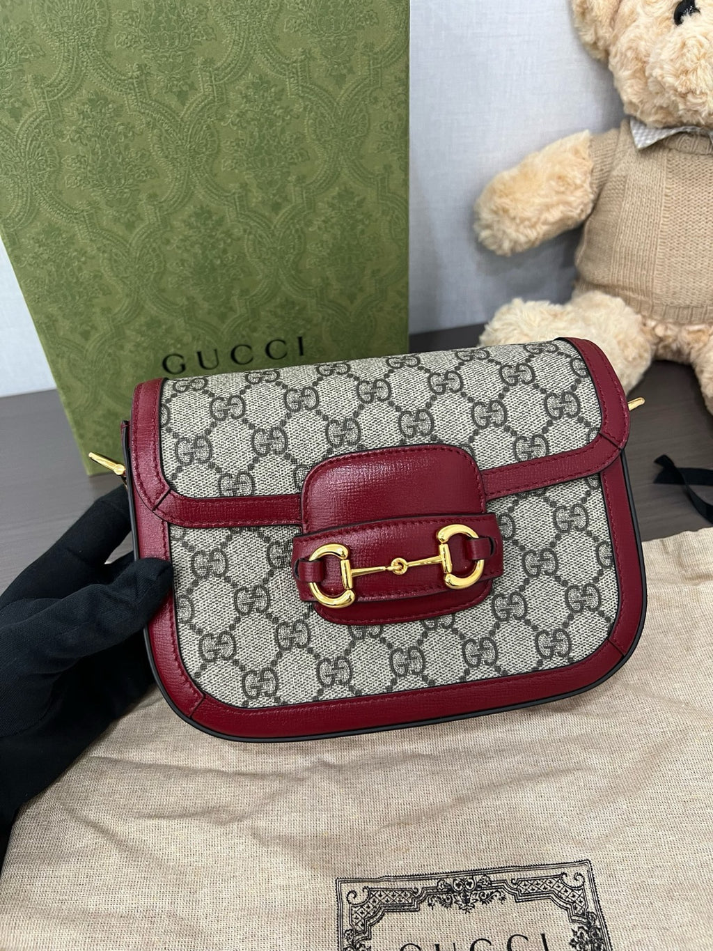 Gucci Red Saddle Bag