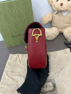 Gucci Red Saddle Bag