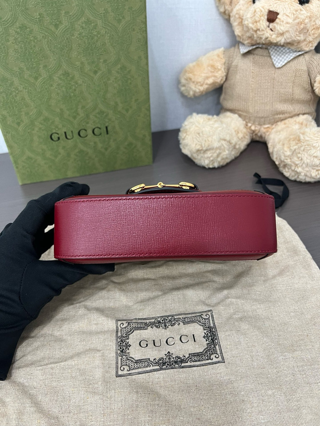 Gucci Red Saddle Bag