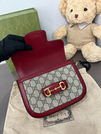 Gucci Red Saddle Bag