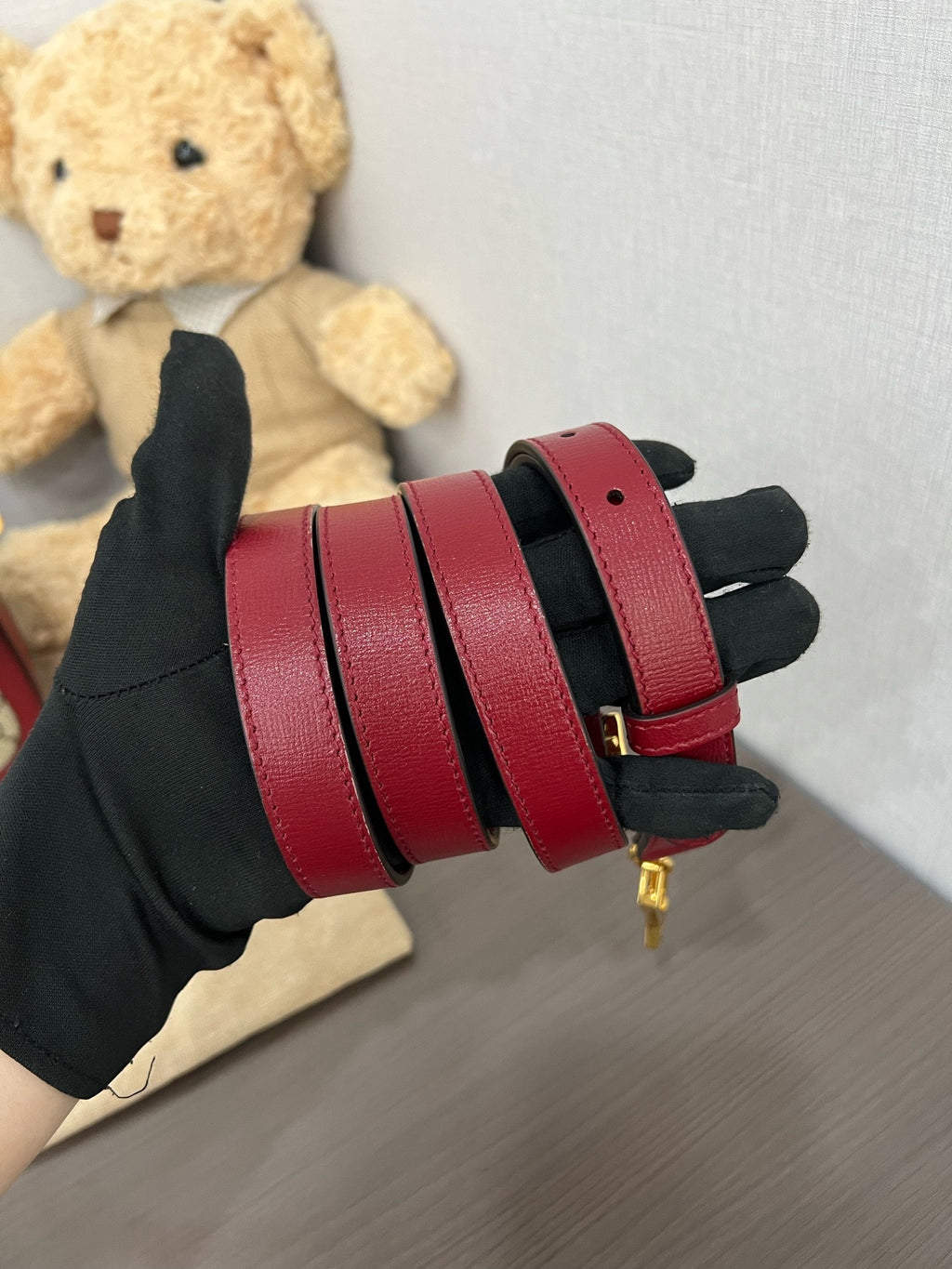 Gucci Red Saddle Bag
