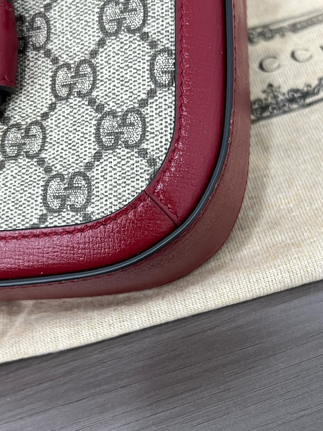 Gucci Red Saddle Bag