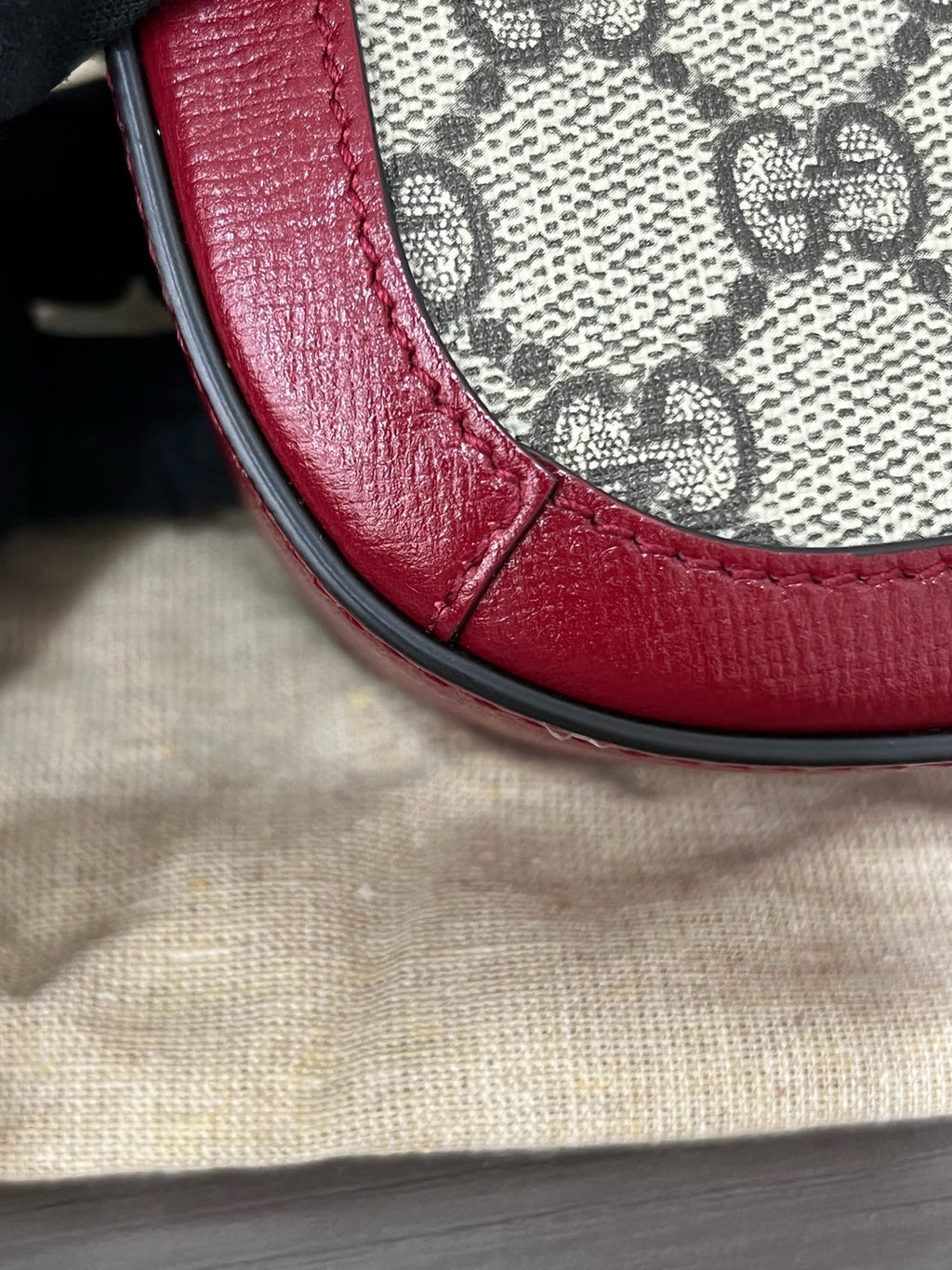 Gucci Red Saddle Bag
