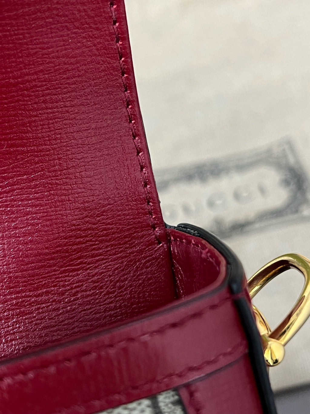 Gucci Red Saddle Bag