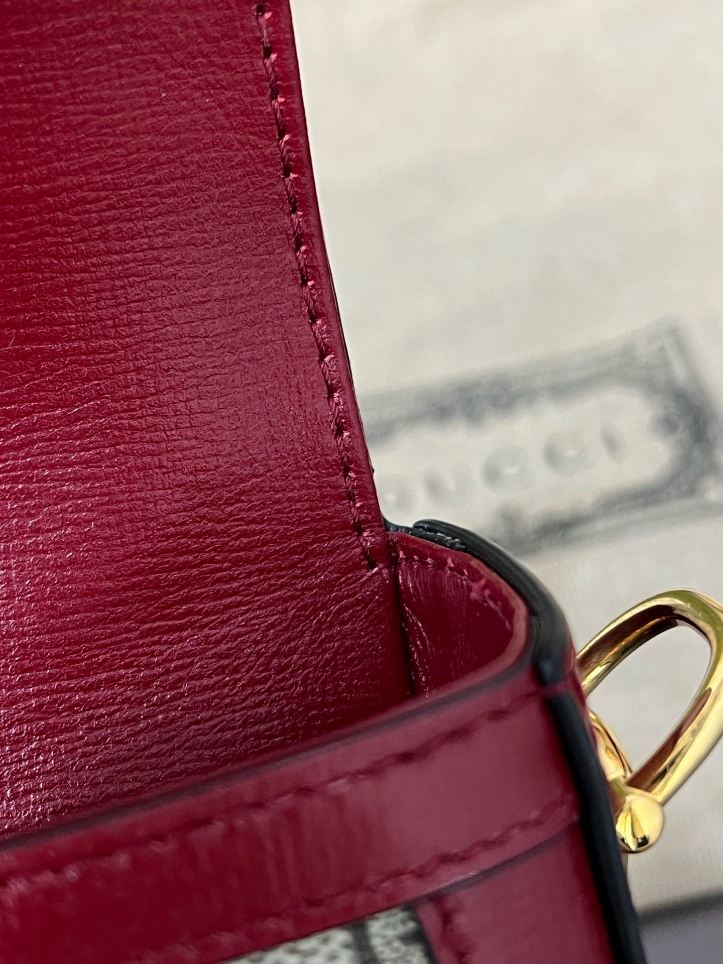 Gucci Red Saddle Bag