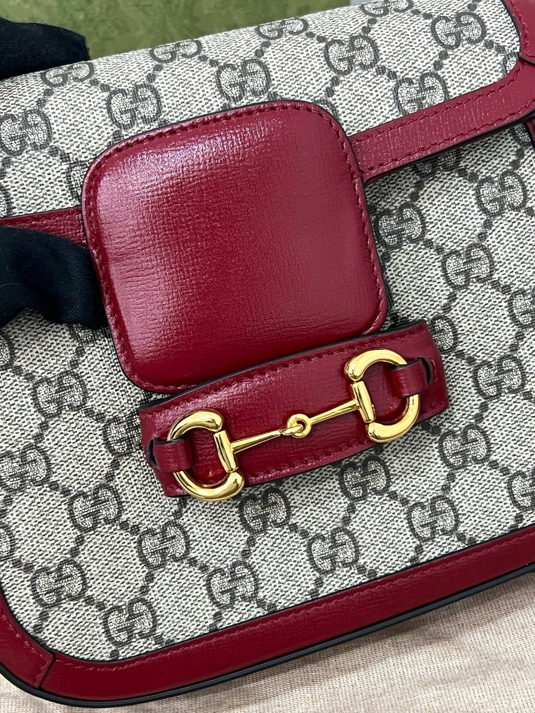 Gucci Red Saddle Bag