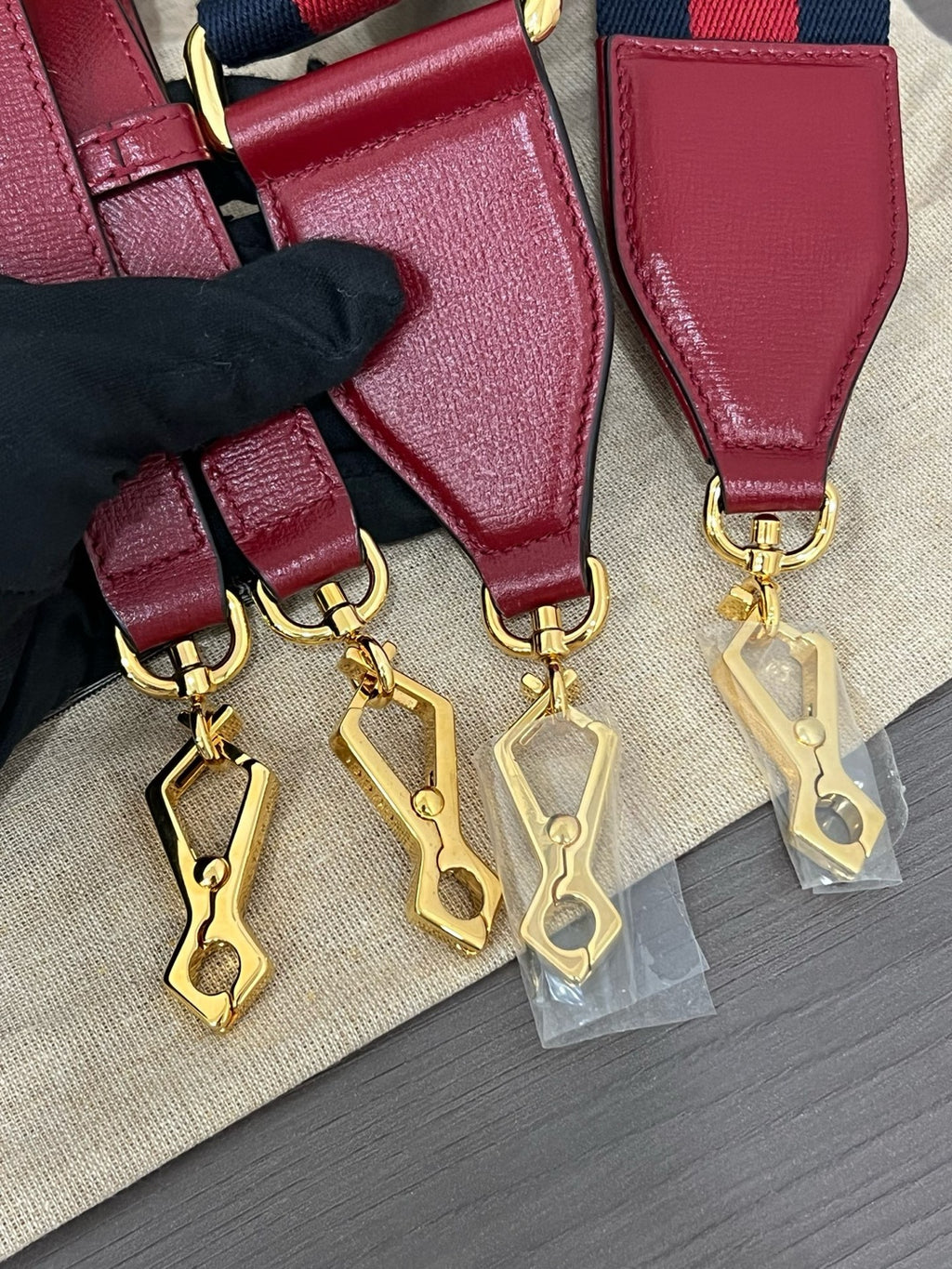 Gucci Red Saddle Bag