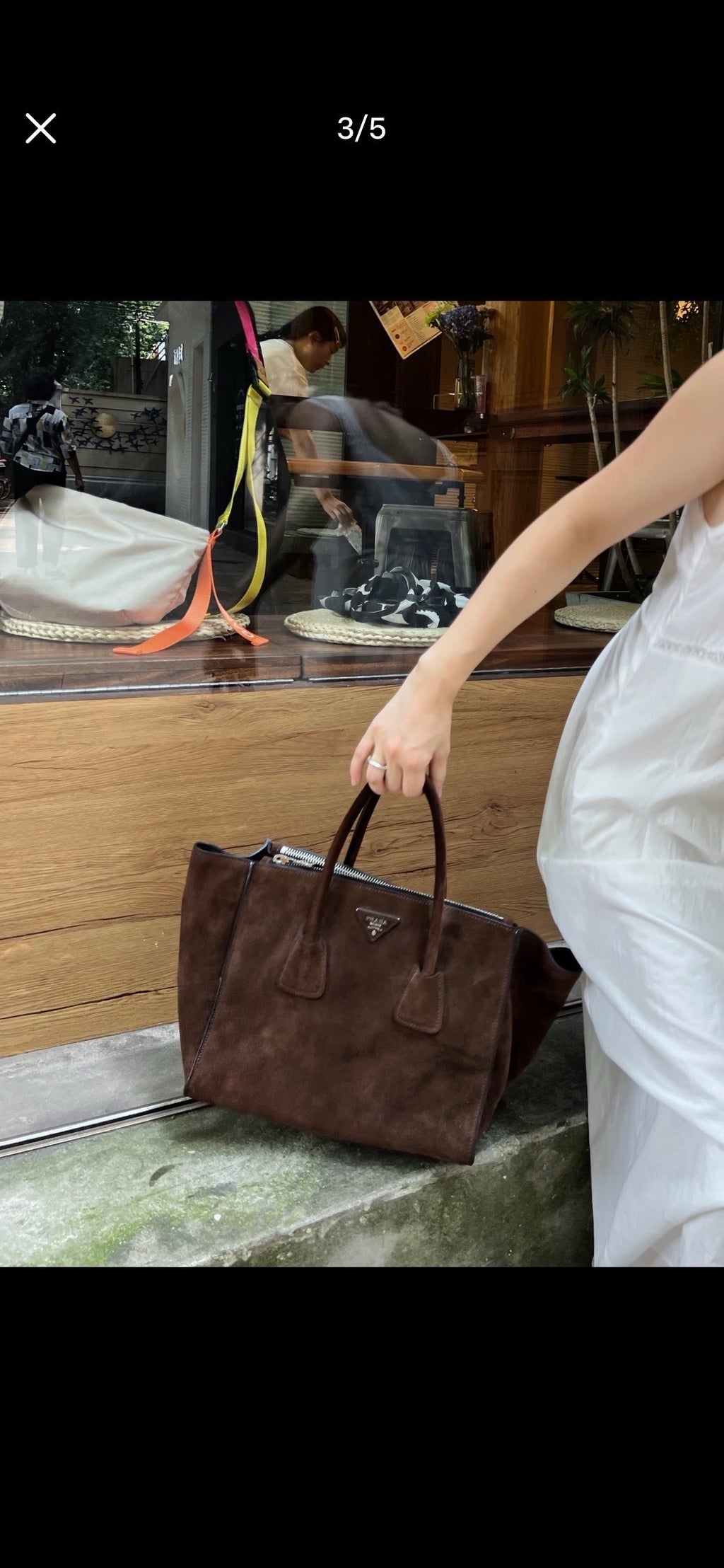 Prada Alcantara Tote
