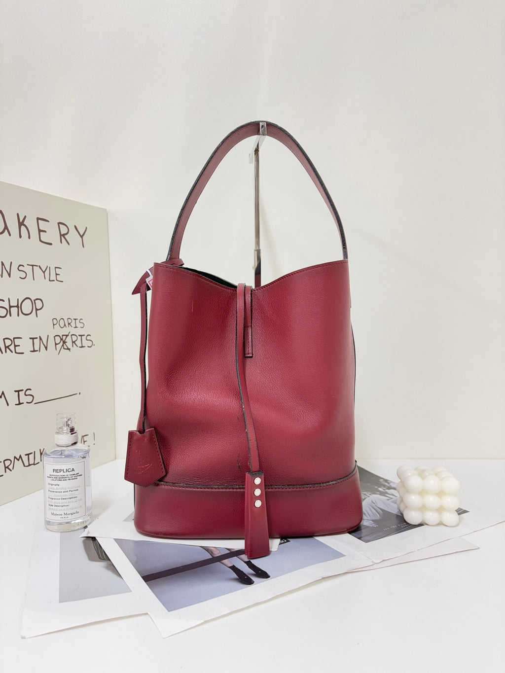 Louis Vuitton Red Bucket & Drawstring Bag