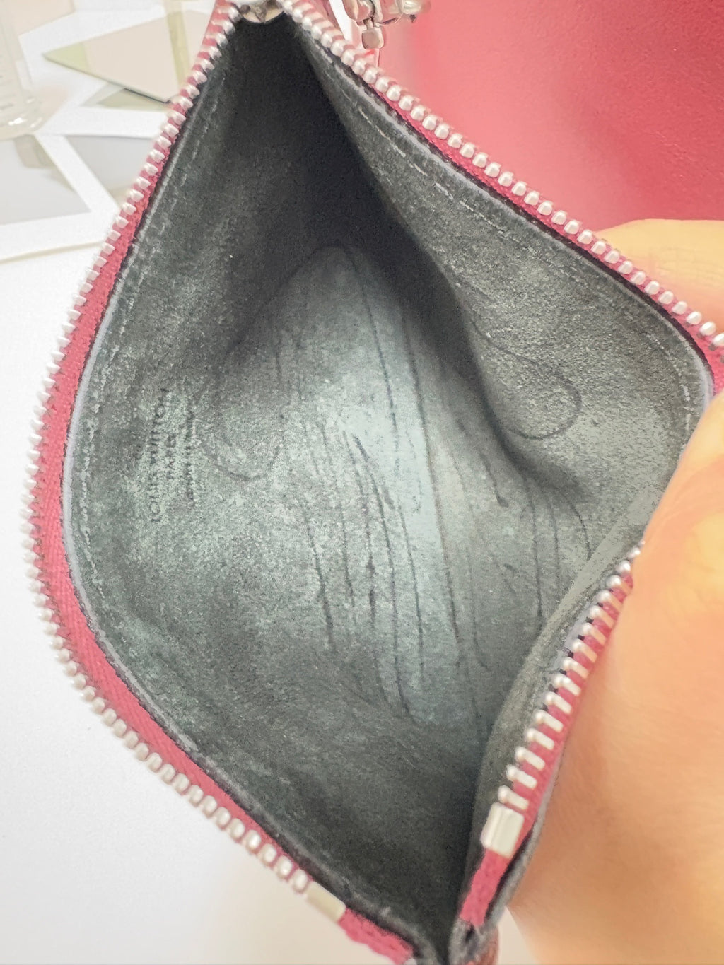 Louis Vuitton Red Bucket & Drawstring Bag