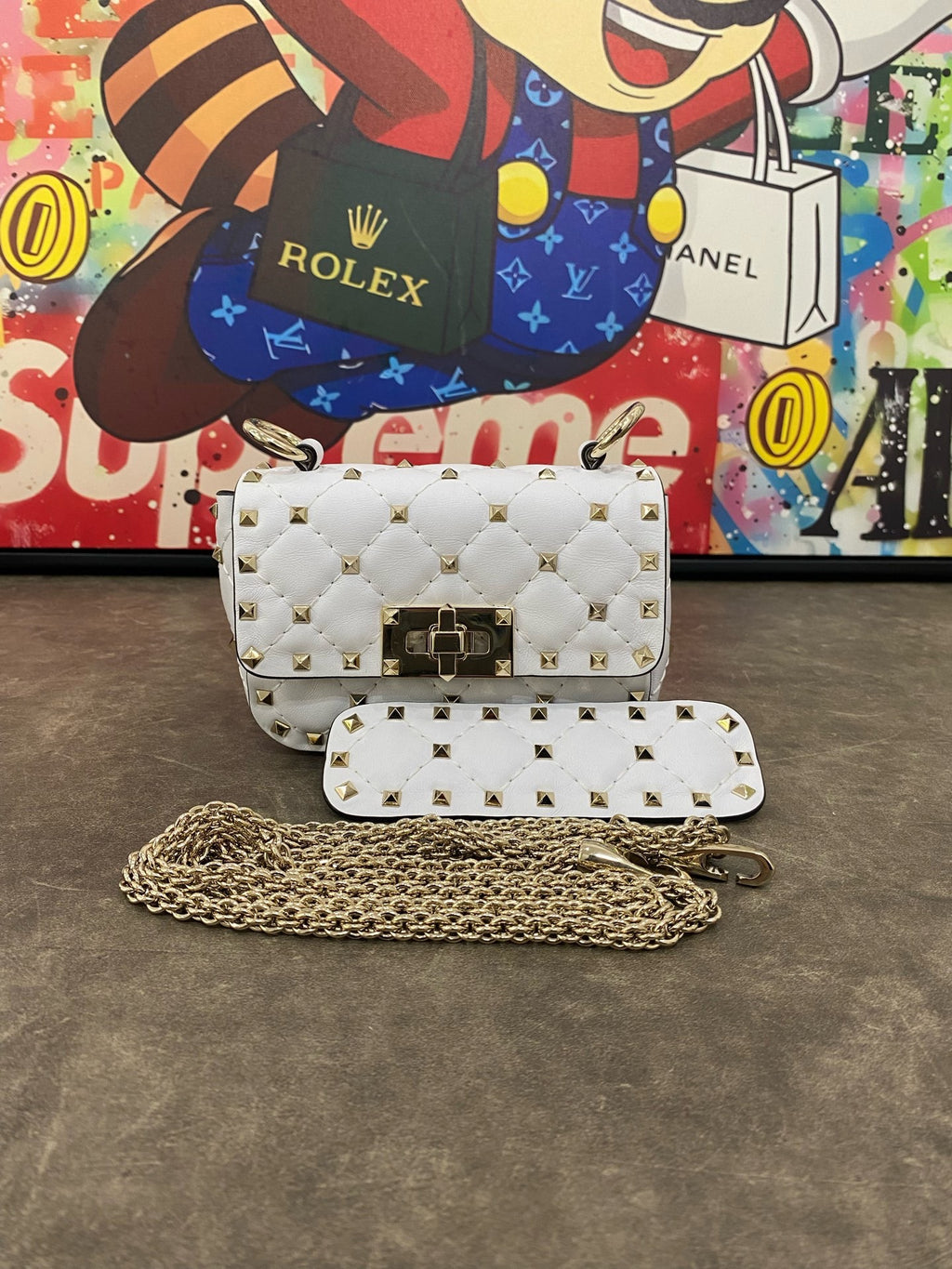 Valentino White Shoulder Bag