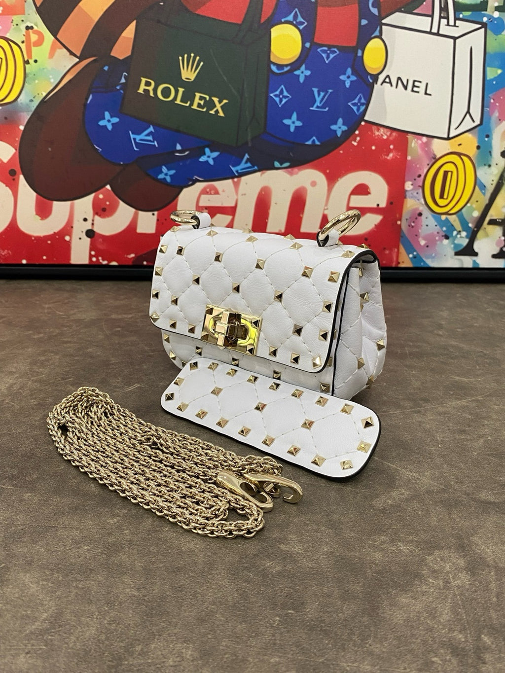 Valentino White Shoulder Bag