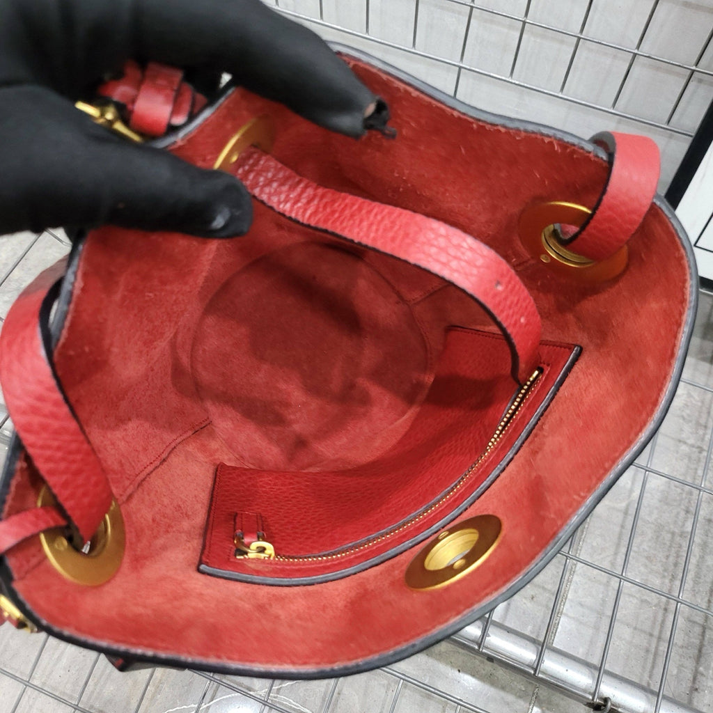 Valentino Red Bucket & Drawstring Bag