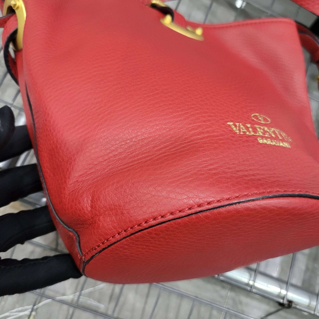 Valentino Red Bucket & Drawstring Bag