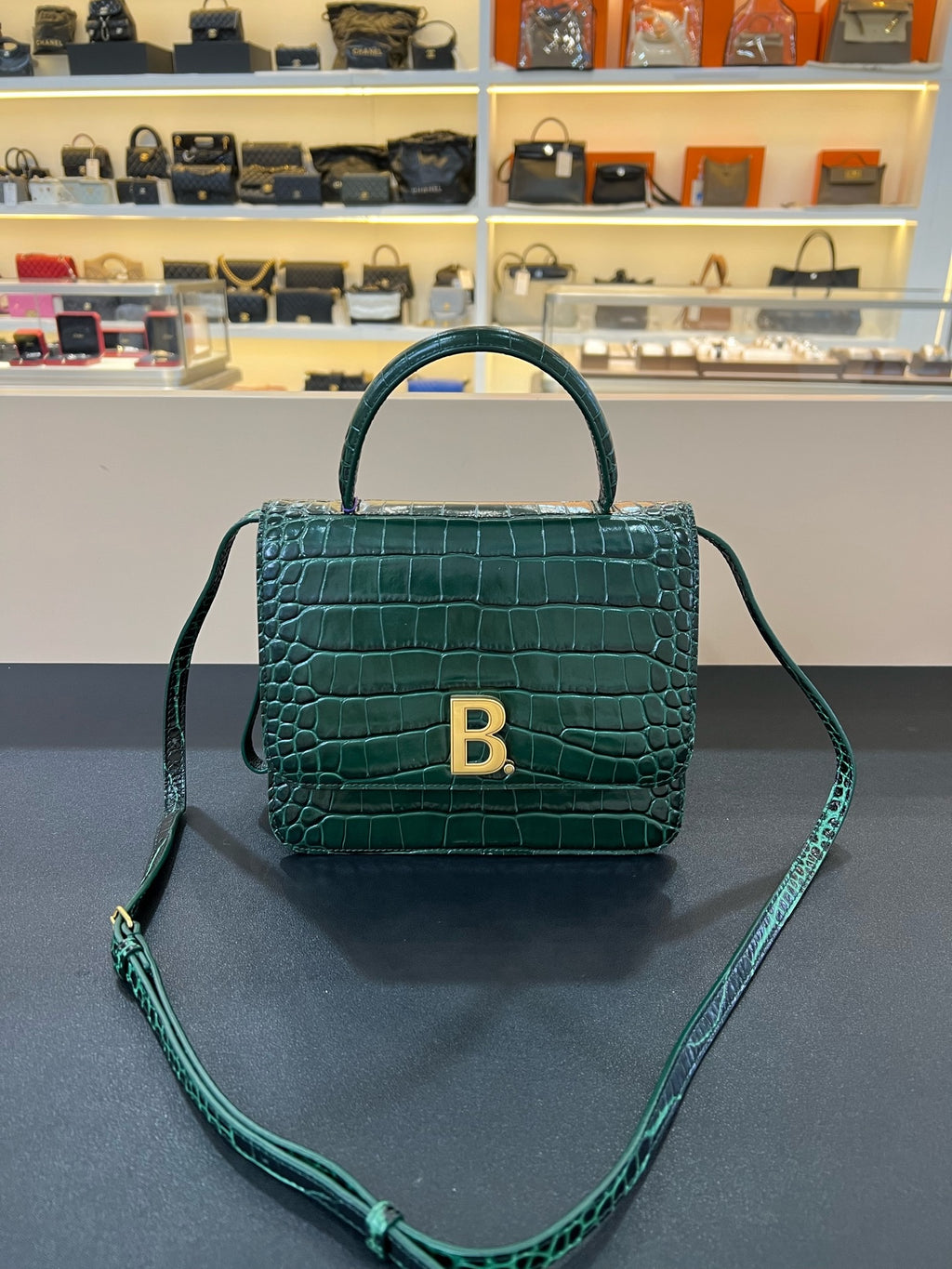 Balenciaga Green Crossbody