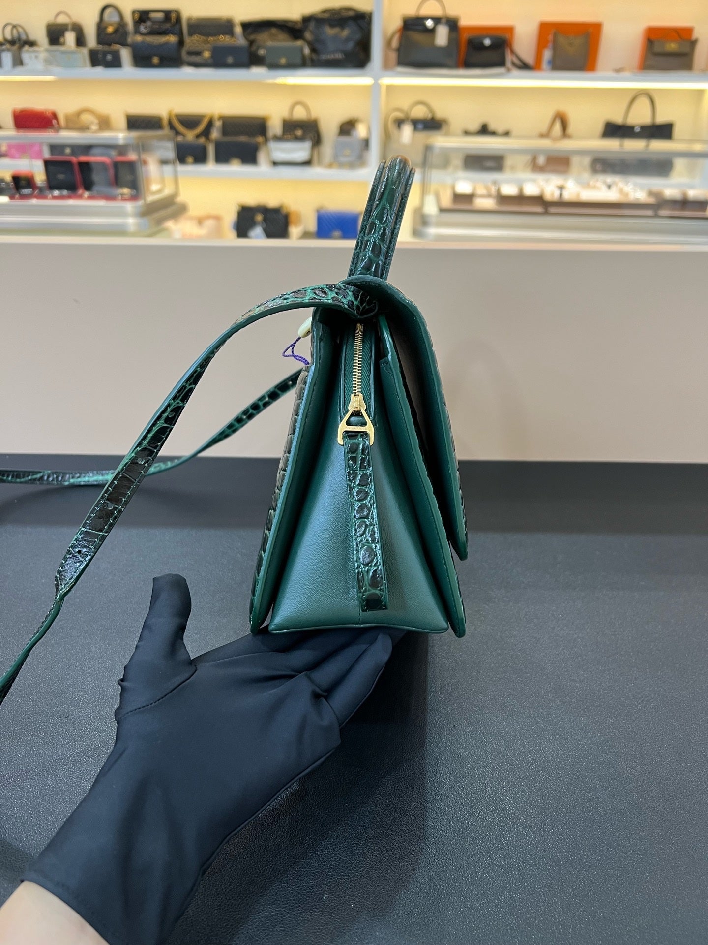 Balenciaga Green Crossbody