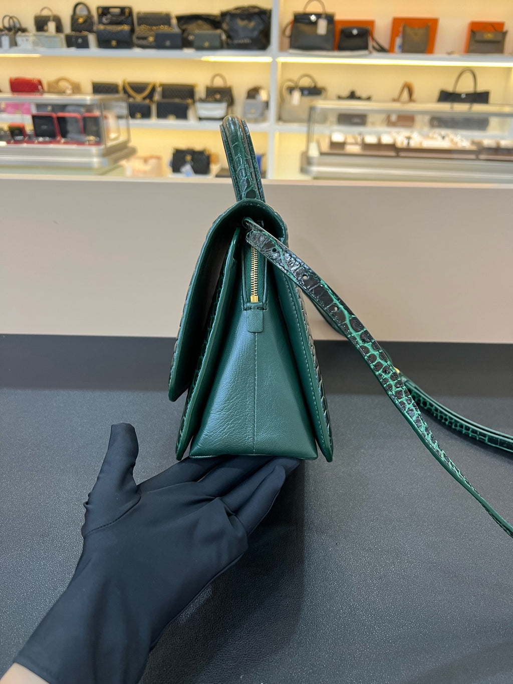 Balenciaga Green Crossbody