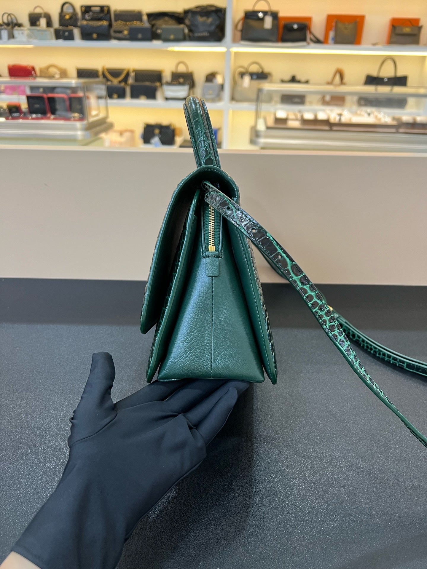 Balenciaga Green Crossbody