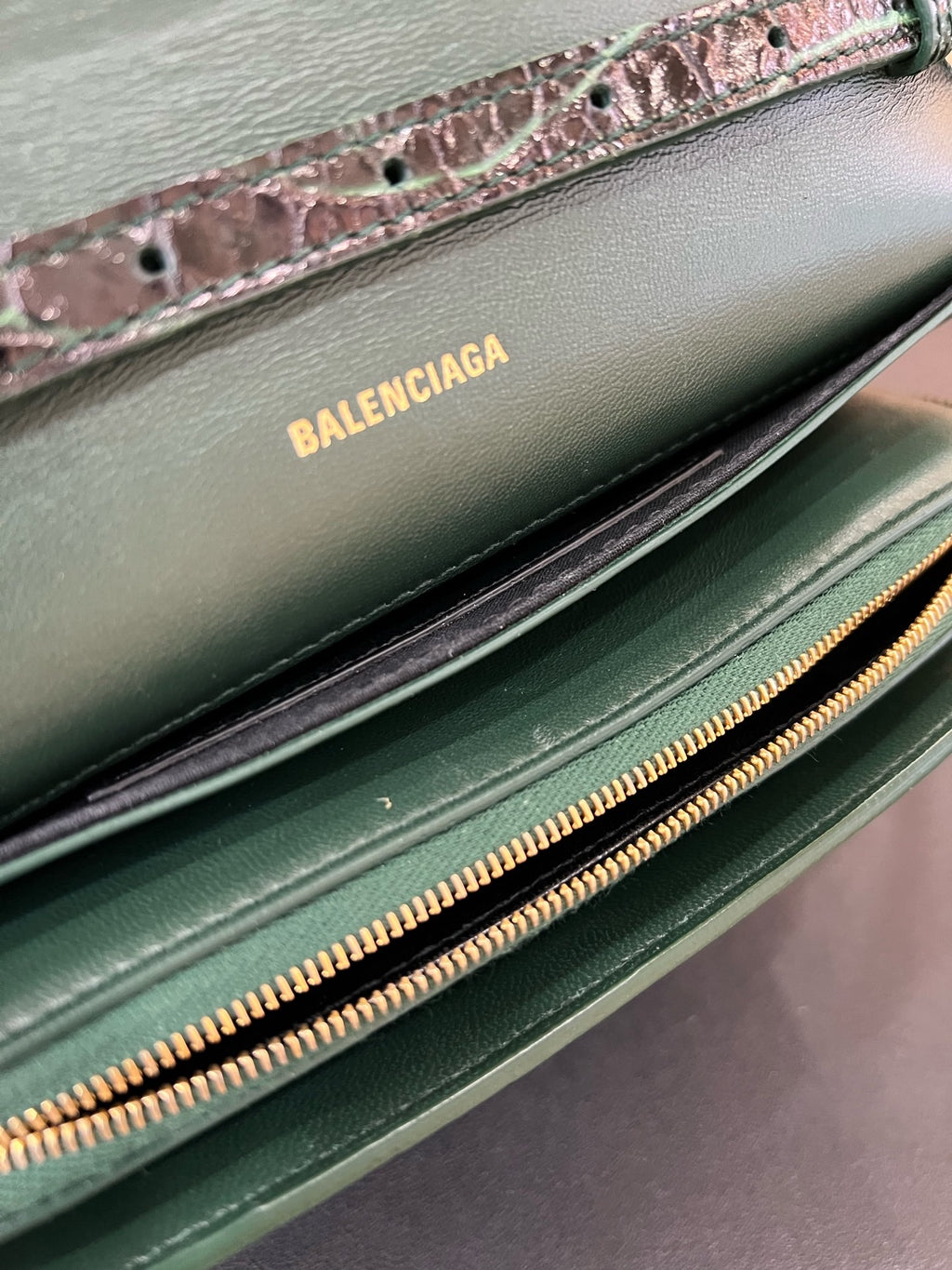 Balenciaga Green Crossbody