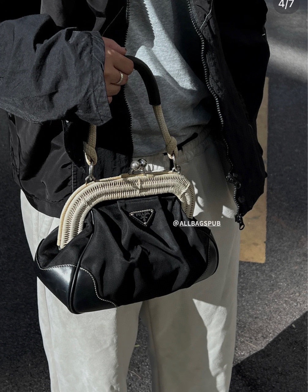 Prada Nylon mini lanyard-style pouch Cordura