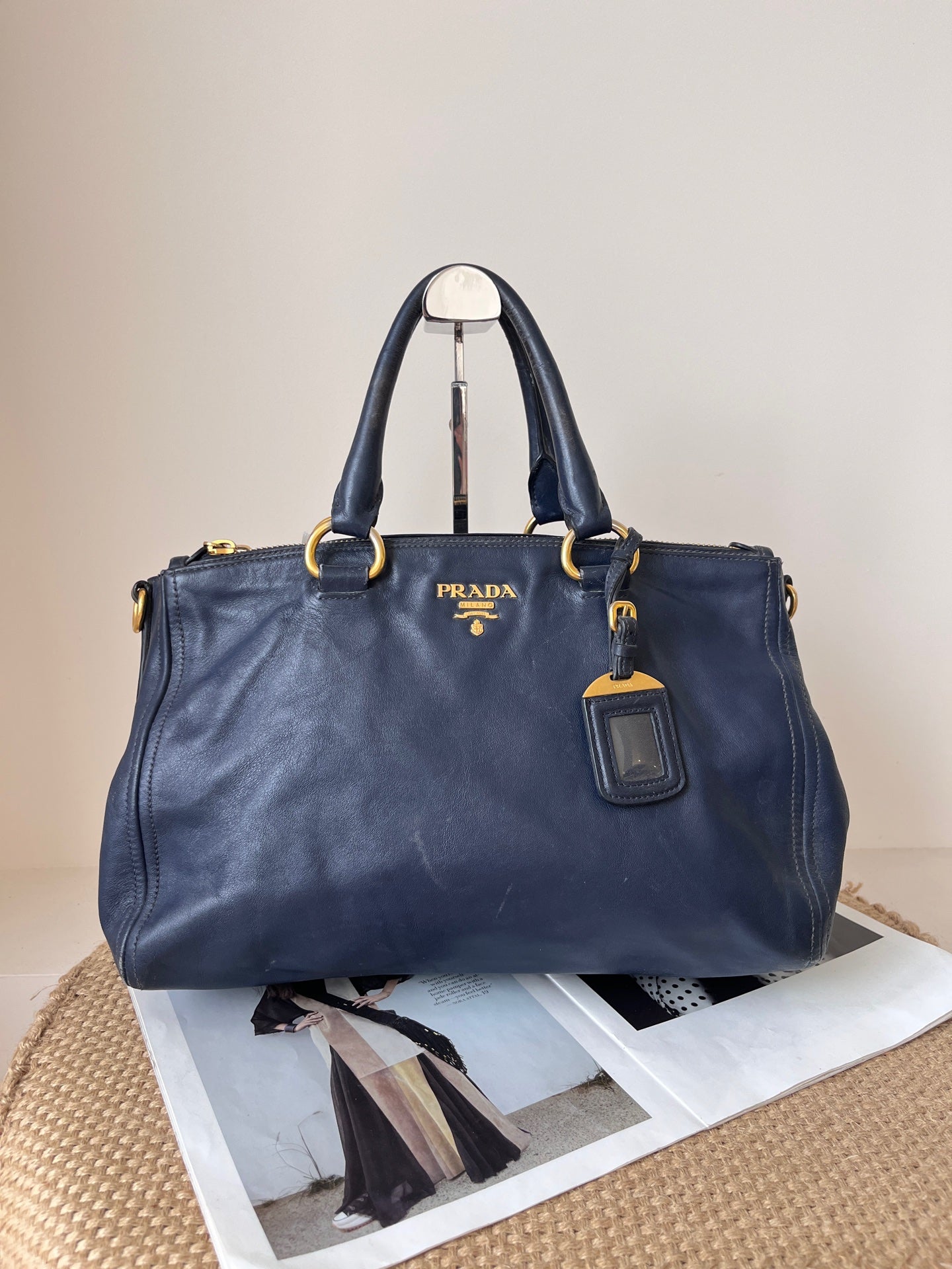 Prada Blue Satchel