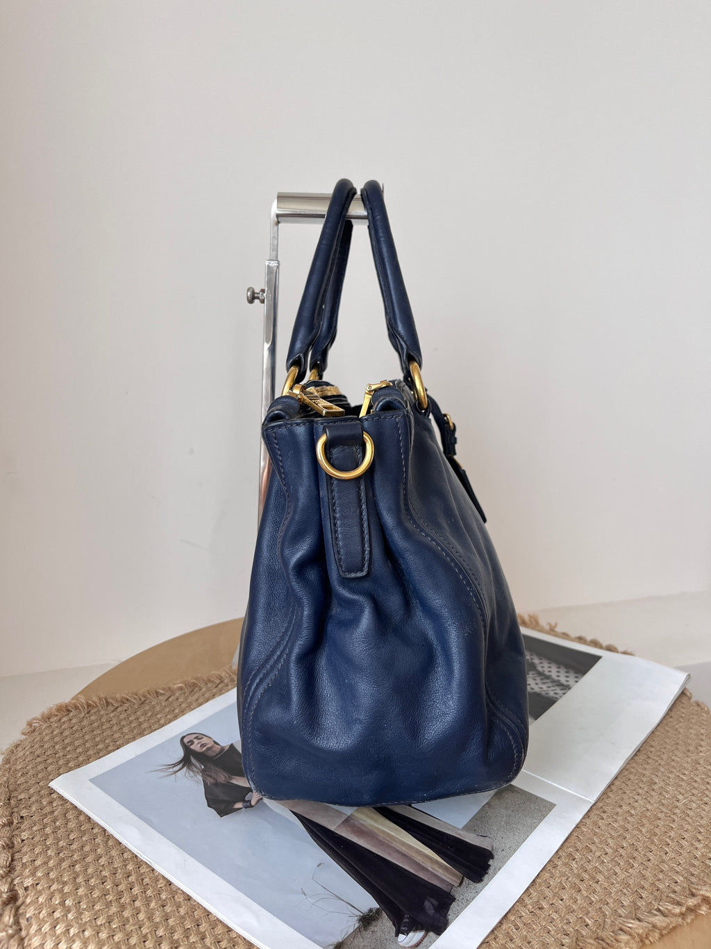 Prada Blue Satchel