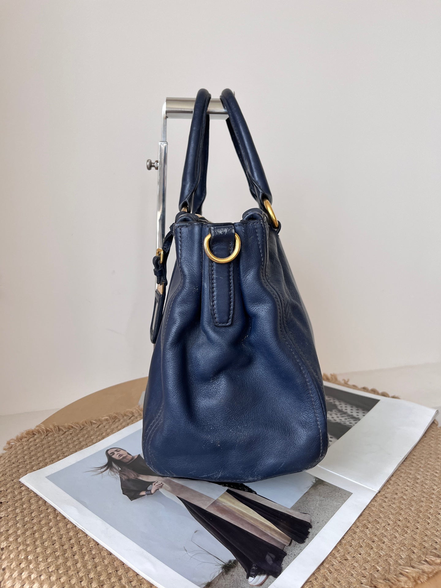Prada Blue Satchel