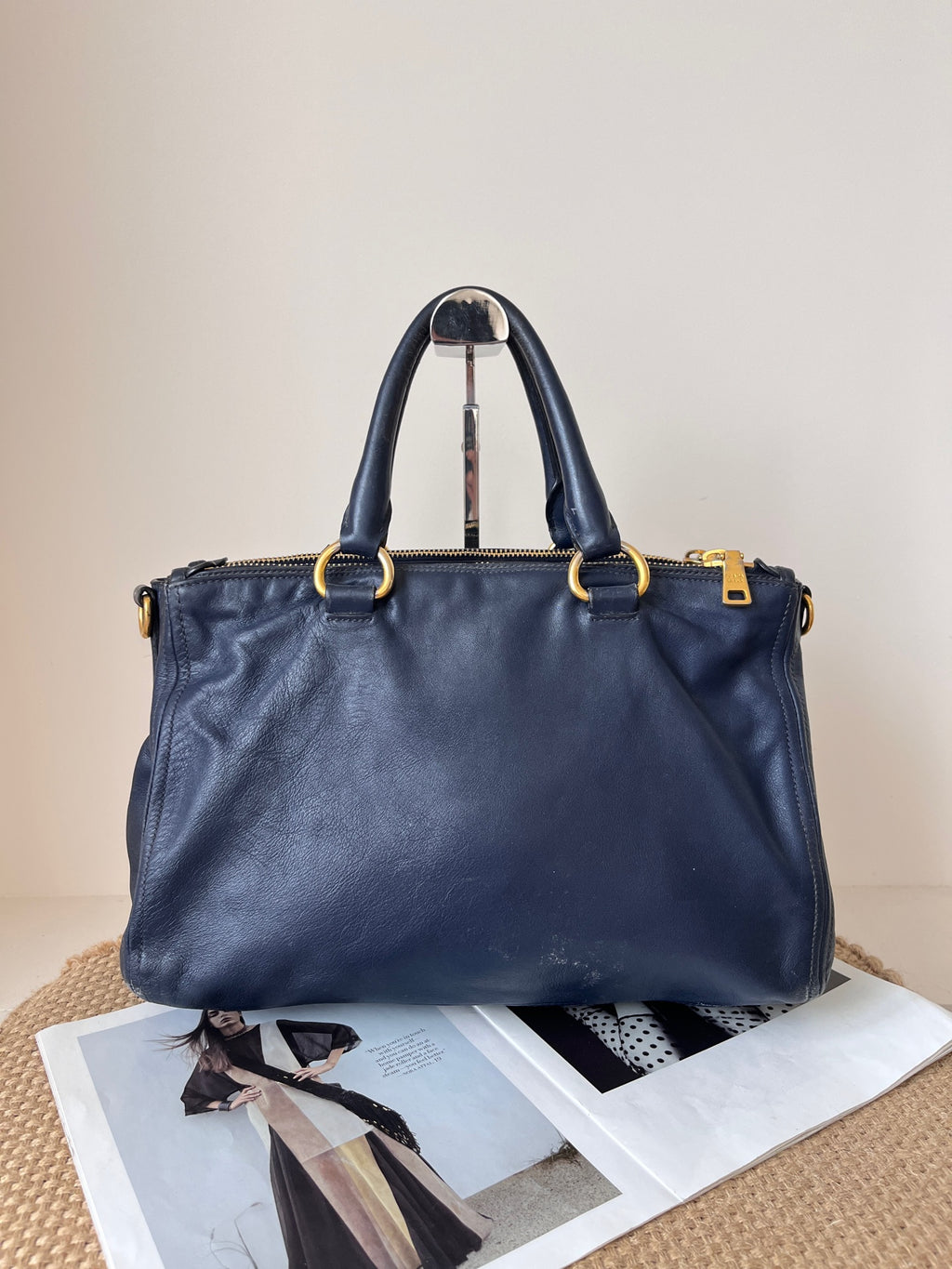 Prada Blue Satchel