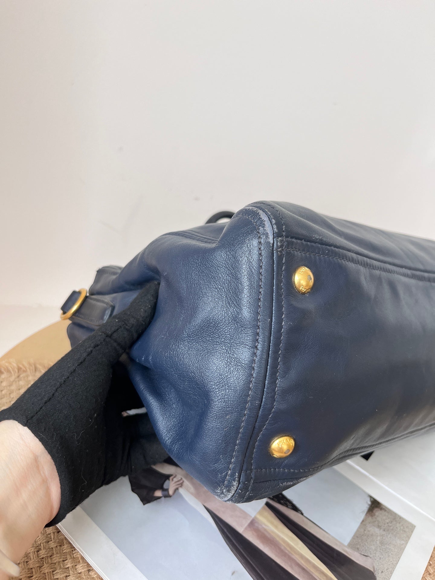 Prada Blue Satchel