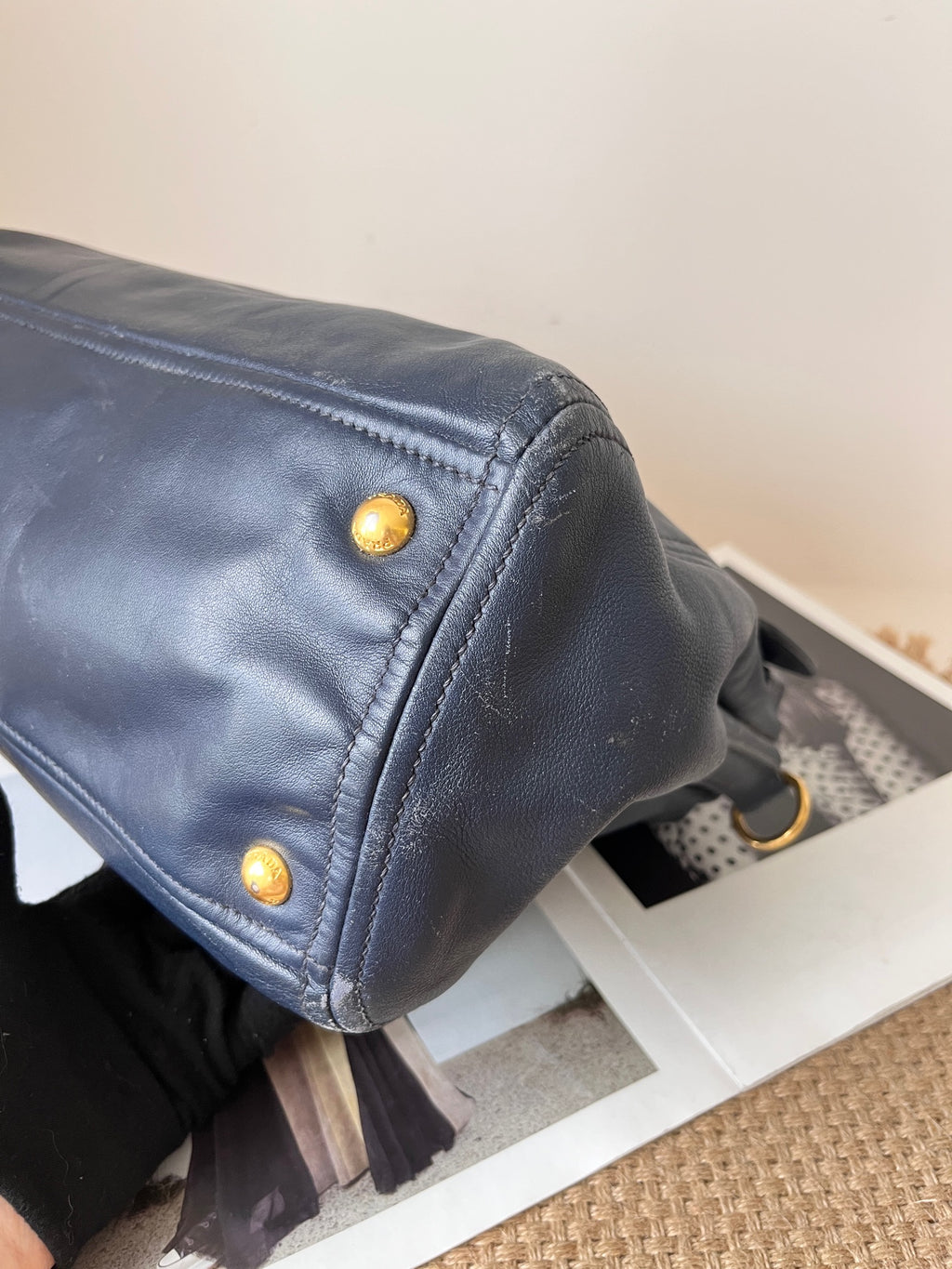 Prada Blue Satchel