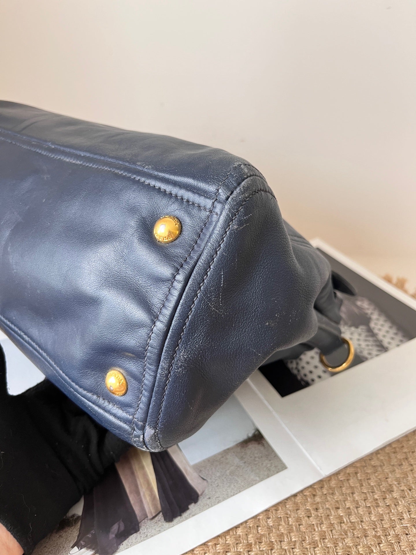 Prada Blue Satchel