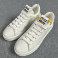 Miu Miu Leather White Skate shoes