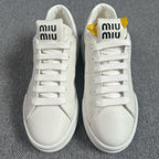Miu Miu Leather White Skate shoes