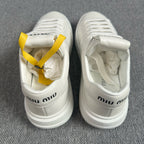 Miu Miu Leather White Skate shoes