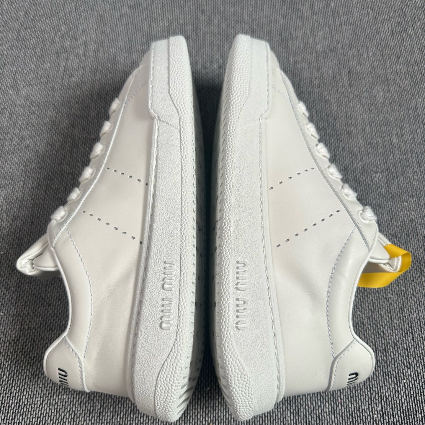 Miu Miu Leather White Skate shoes