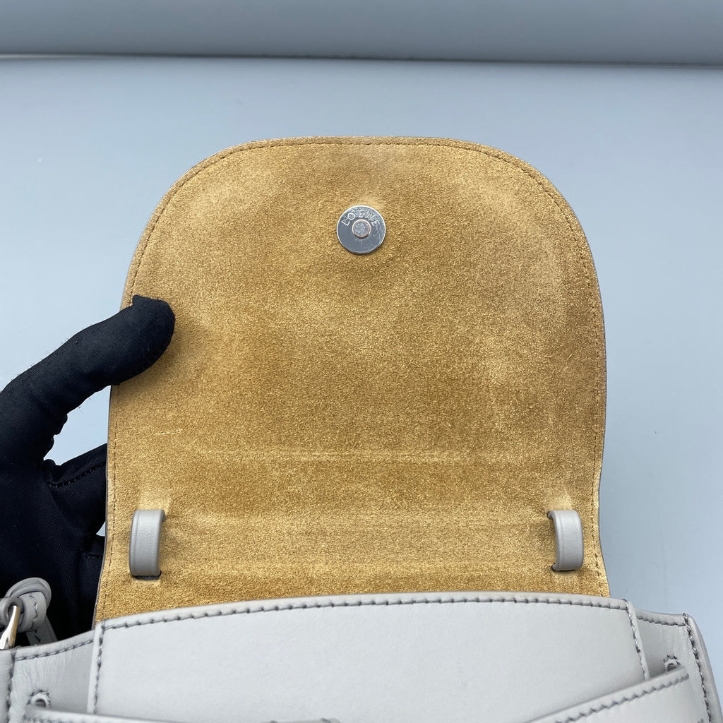 Loewe Gray Saddle Bag