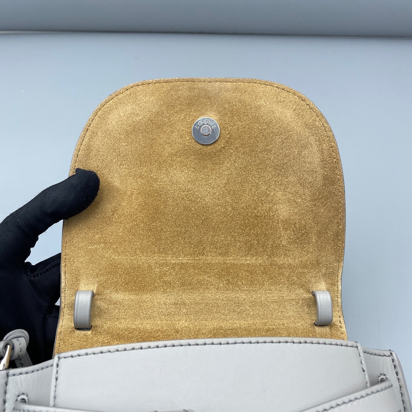 Loewe Gray Saddle Bag