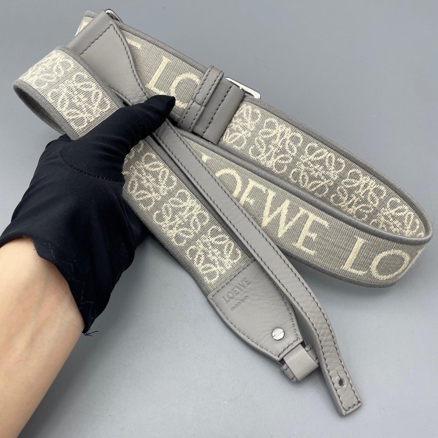 Loewe Gray Saddle Bag