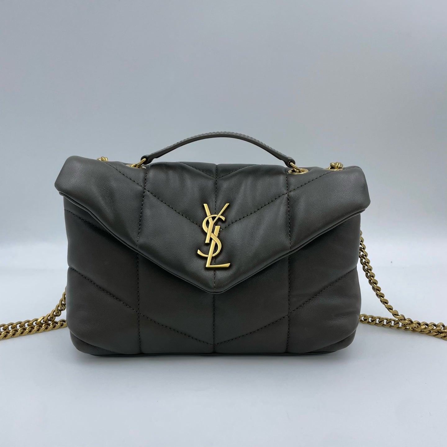 Saint laurent Toy PUFFER Napa Leather Handbag 7593371EL073212
