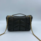 Saint laurent Toy PUFFER Napa Leather Handbag 7593371EL073212