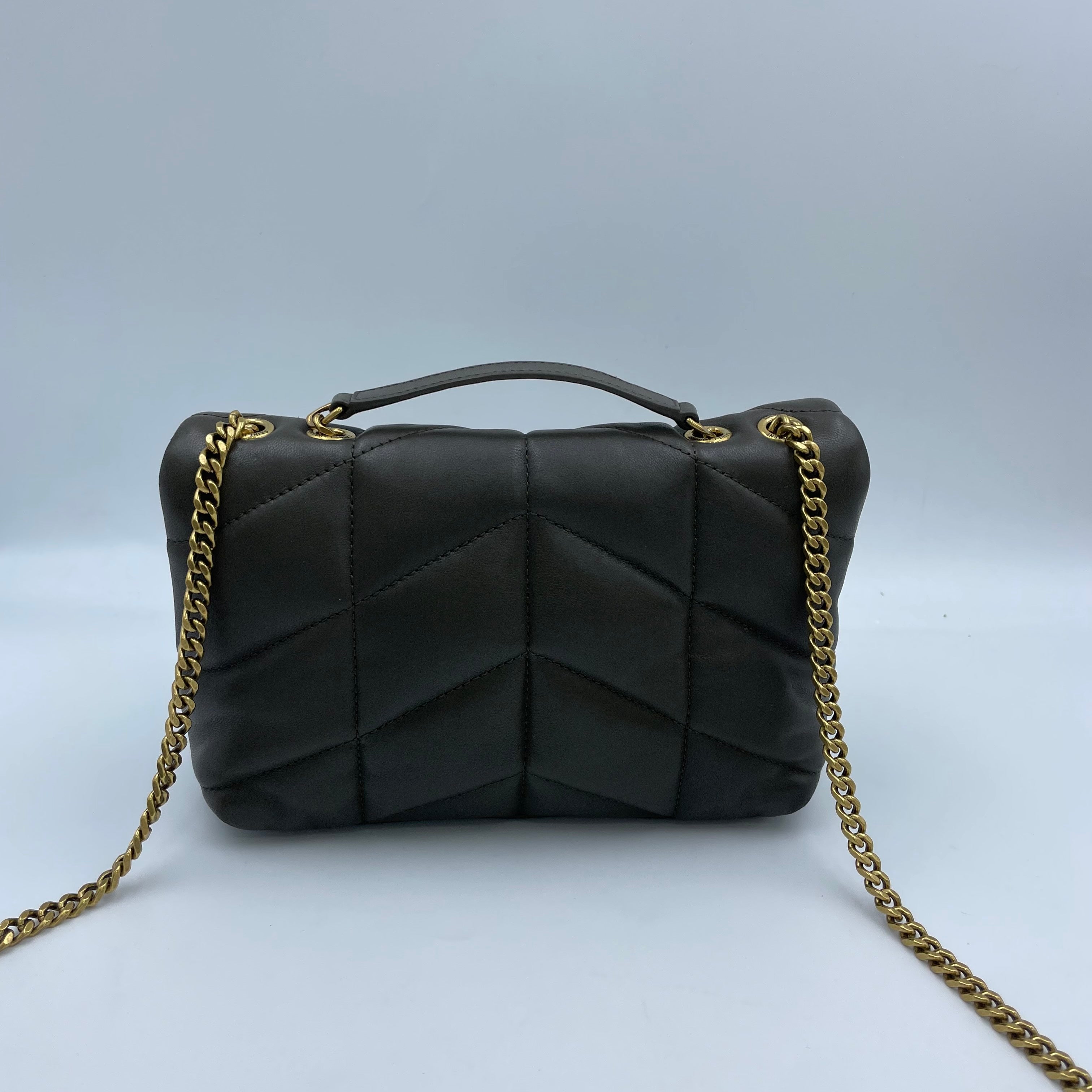 Saint laurent Toy PUFFER Napa Leather Handbag 7593371EL073212