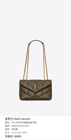 Saint laurent Toy PUFFER Napa Leather Handbag 7593371EL073212