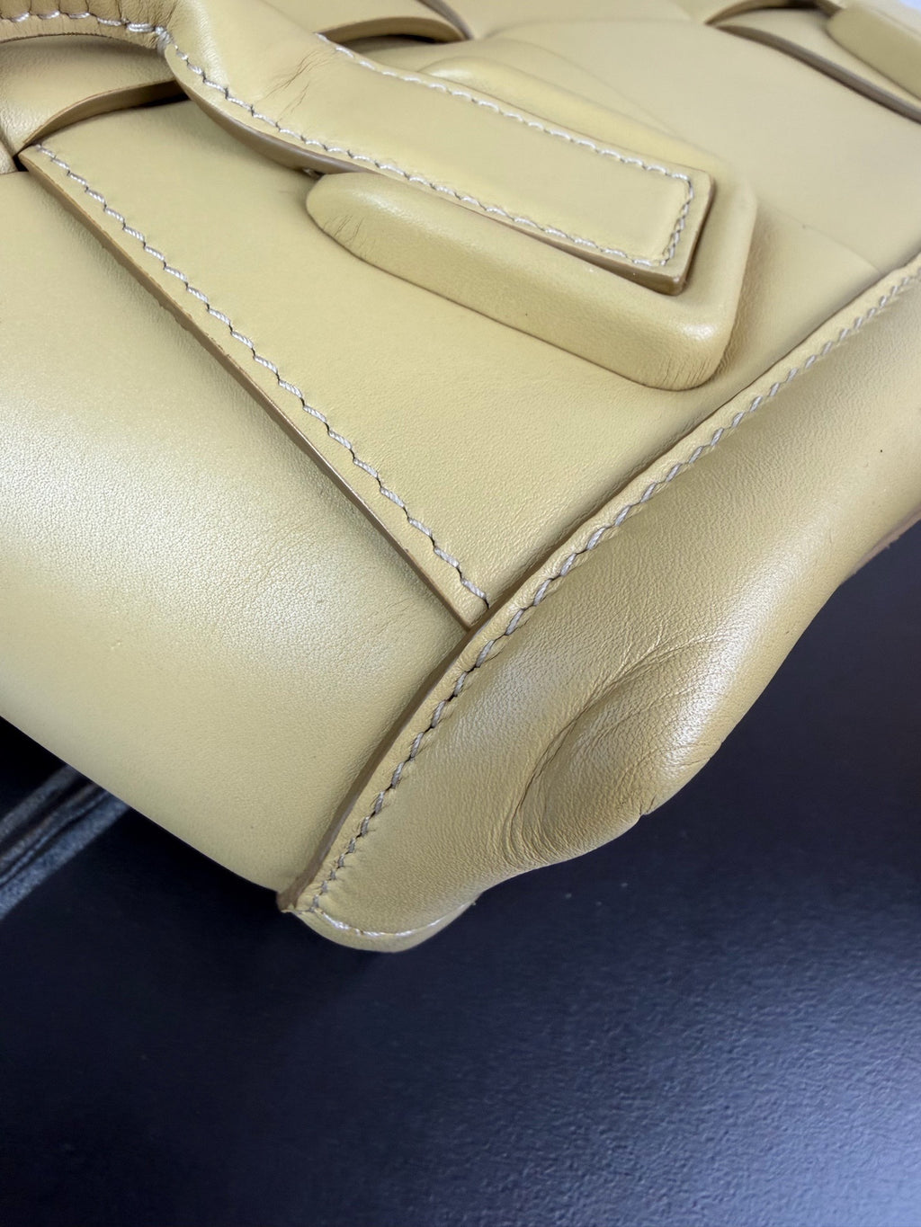 Bottega Veneta Yellow Satchel