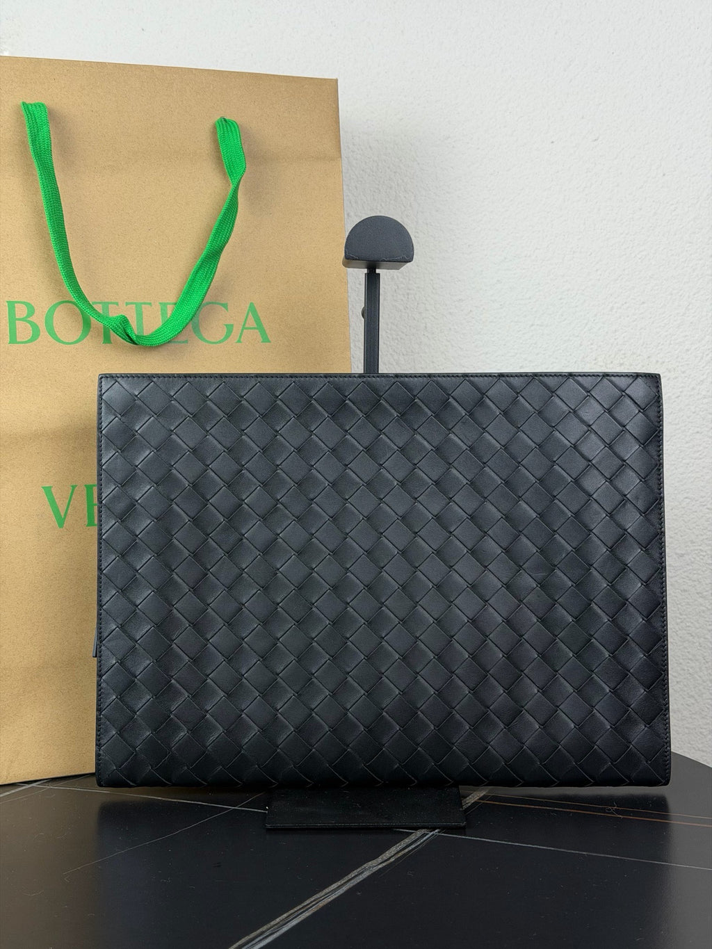 Bottega Veneta Black Clutch